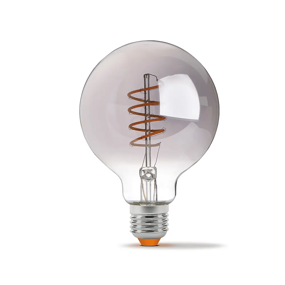 LED-лампа Videx Filament G95FGD 4W E27 2100K димована графітова (25174-000) - фото 2