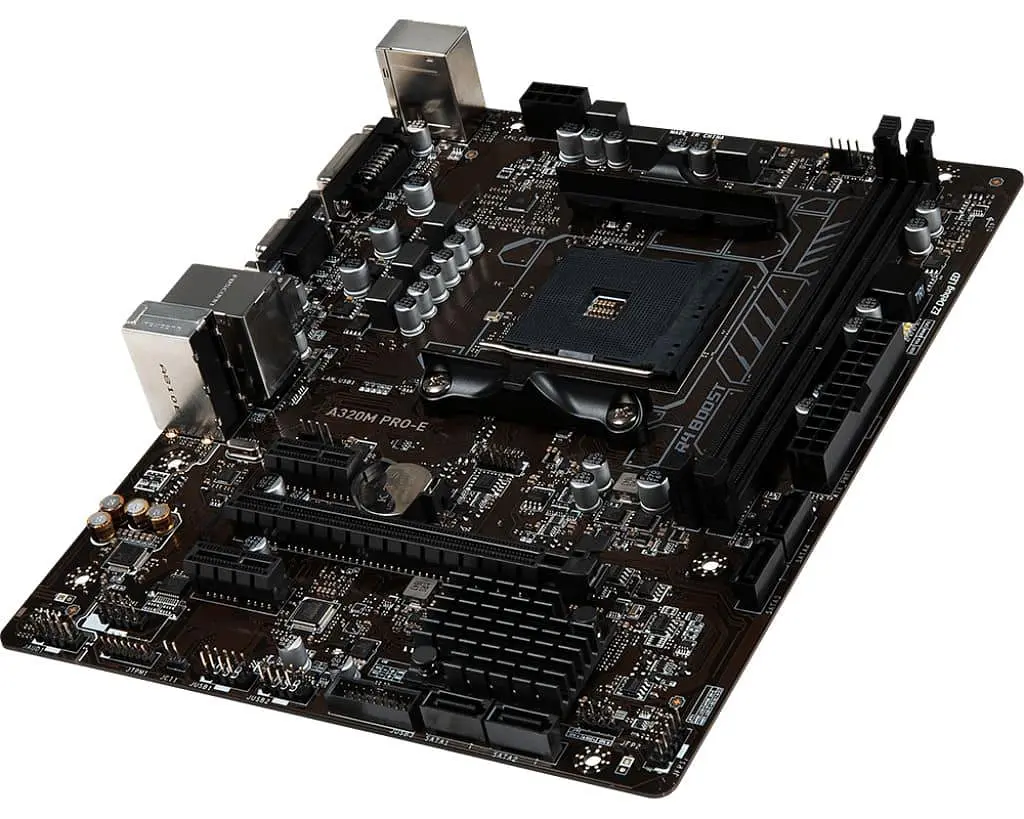 Материнська плата MSI A320M PRO-E (A320M PRO-E) (Socket AM4, AMD A320, Micro-ATX) Б/в - фото 2