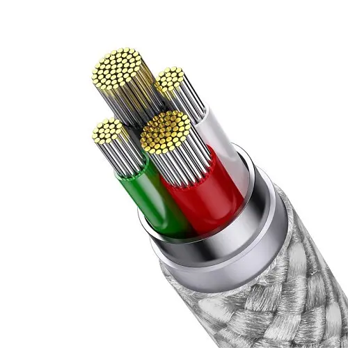 USB Baseus StarSpeed 1-for-3 Fast Charging Data Cable USB для M+L+C 3.5A 1.2m білий CAXS000002 - фото 4
