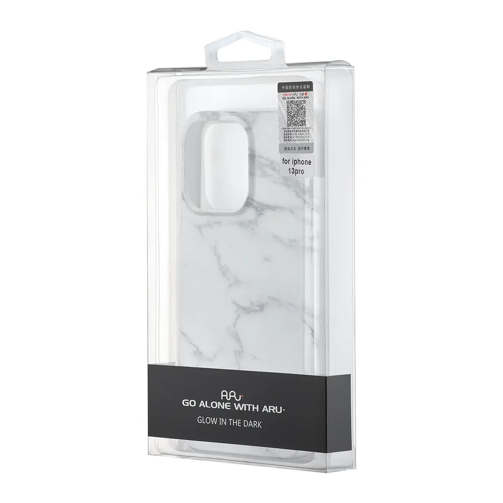Чохол Lum Neon (світяться у темряві) iPhone 13 Pro Marble White - фото 2