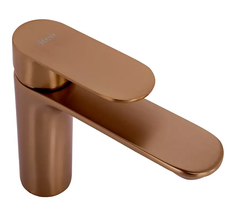 Змішувач для умивальника Rea Drop низький brushed copper REA-B6381 - фото 4
