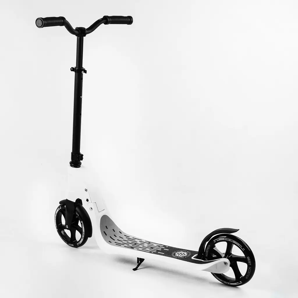 Самокат Best Scooter 92х48х104 см Чорно-білий 000231607 - фото 4