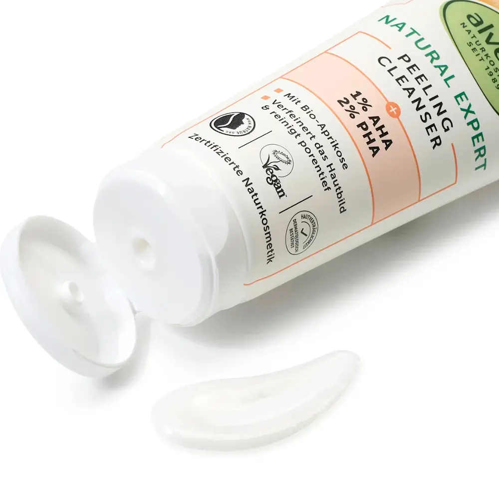 Очищуючий пілінг Alverde Naturkosmetik Natural Expert з 1% AHA та 2% PHA кислотами 125 мл - фото 2