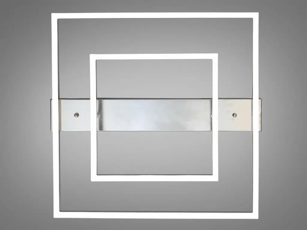 Стельова LED люстра 3 кільця 60Вт матовий хром - фото 2