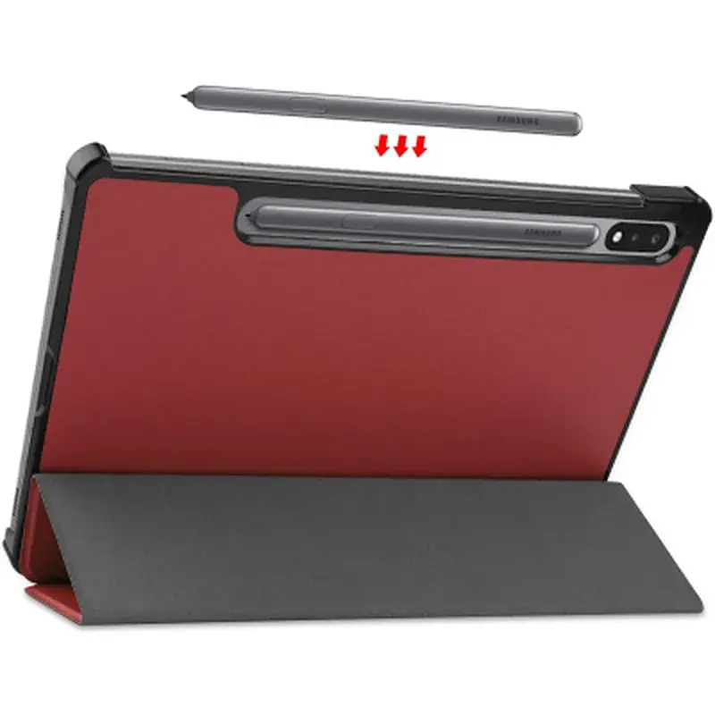 Чохол до планшета BeCover Smart Case Samsung Tab S9 (SM-X710/SM-X716)/S9 FE (SM-X510/SM-X516B) 11.0" Red Wine (709893) - фото 4