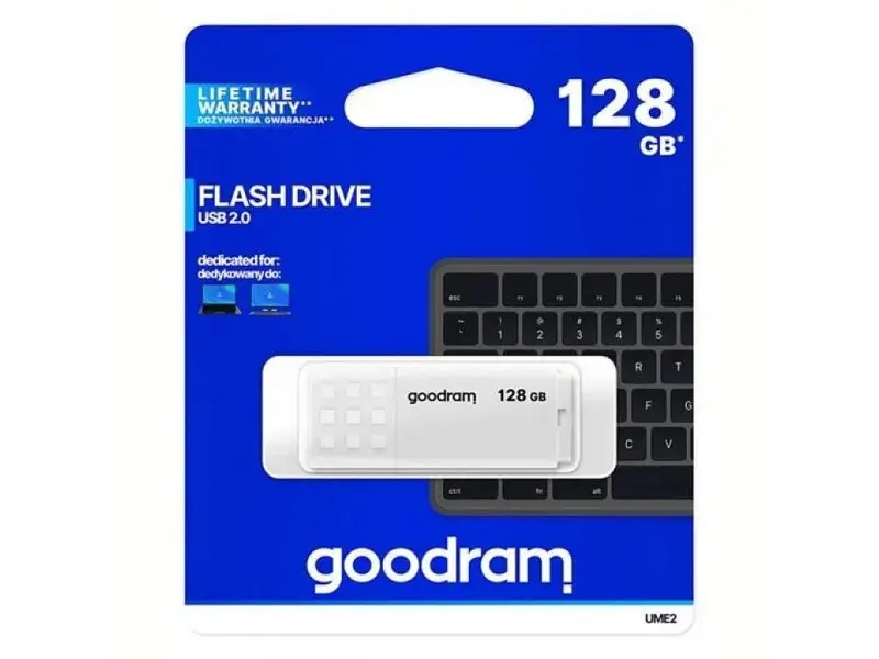 USB флеш накопичувач GOODRAM 128 GB UME2 White (UME2-1280W0R11) - фото 3
