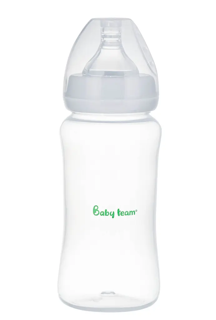 Пляшечка для годування Baby Team Вільні руки з широким горлом 300 мл (1030) - фото 3