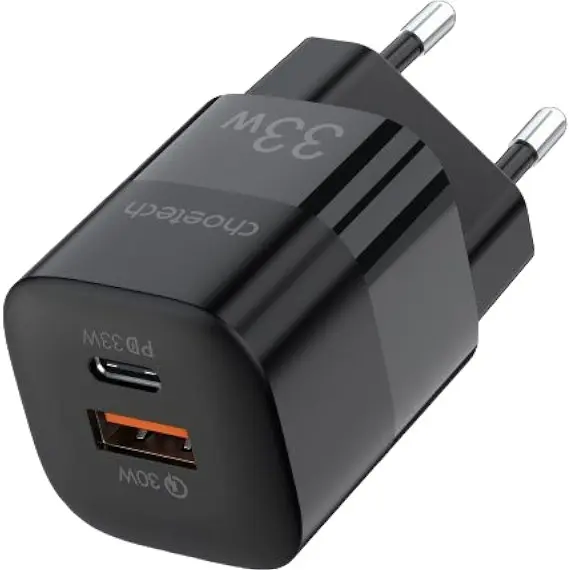 Зарядное устройство для смартфона Choetech PD5006 33W Fast Charger QC3.0/PD/PPS Black - фото 2