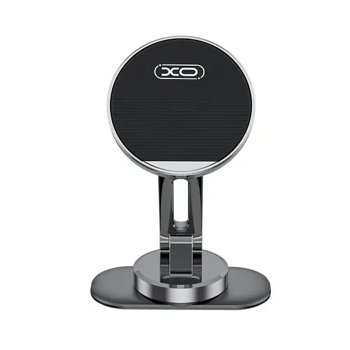 Автотримач XO C150 Magnetic 360° rotating holder with metal base Чорний - фото 7