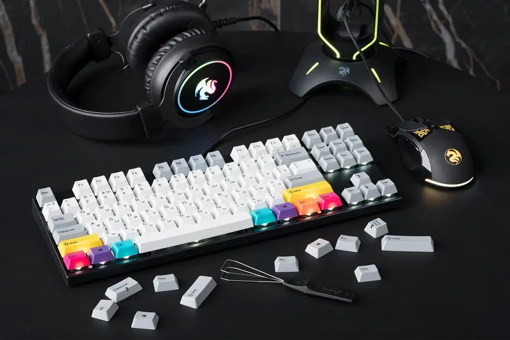 Клавіатура Varmilo APT87 CMYK C-TK Brown WL/USB-A White Led (A92A024D3A5A17A007) - фото 10