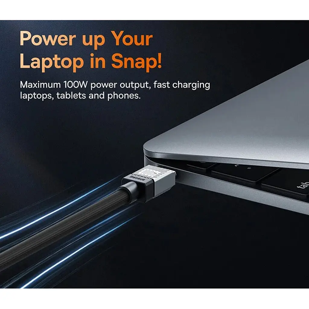 Кабель Baseus CoolPlay Series USB-C to USB-C 100W 2m Black [CAKW000301] [128055] - фото 4