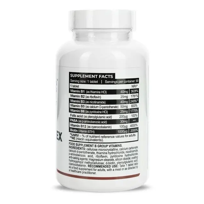 Вітаміни групи В Progress Nutrition Vitamin B-Complex, 90 таблеток - фото 2