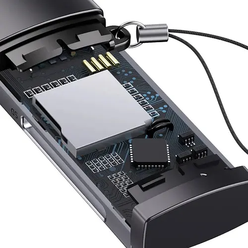 Кардридер USB Lite, Grey, USB 3.0 - microSD / SD (WKQX060013) Baseus teh0028490 - фото 7