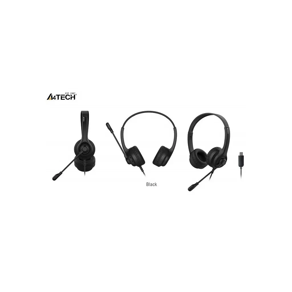 Навушники A4Tech HU-8 Black - фото 4
