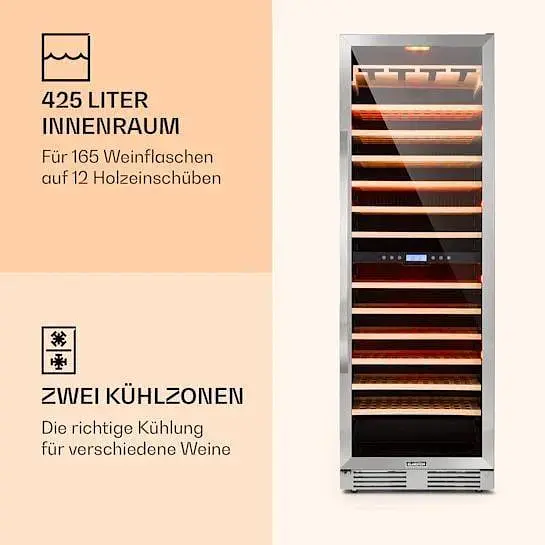 Винный холодильник Klarstein Vinovilla Grande 165 Duo (10032034) - фото 4
