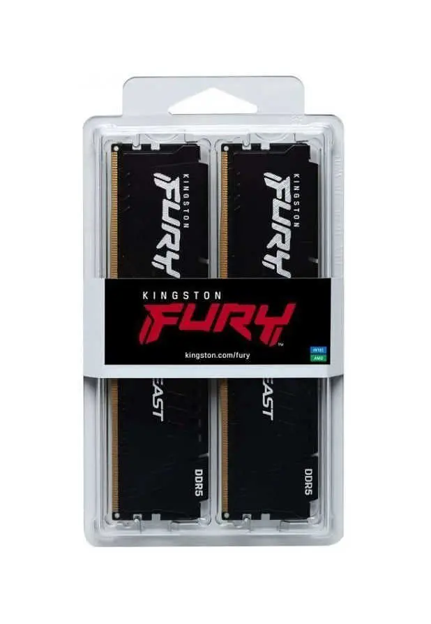 Оперативна пам'ять Kingston FURY 64 GB (2x32GB) DDR5 6000 MHz Beast (KF560C30BBK2-64) - фото 4