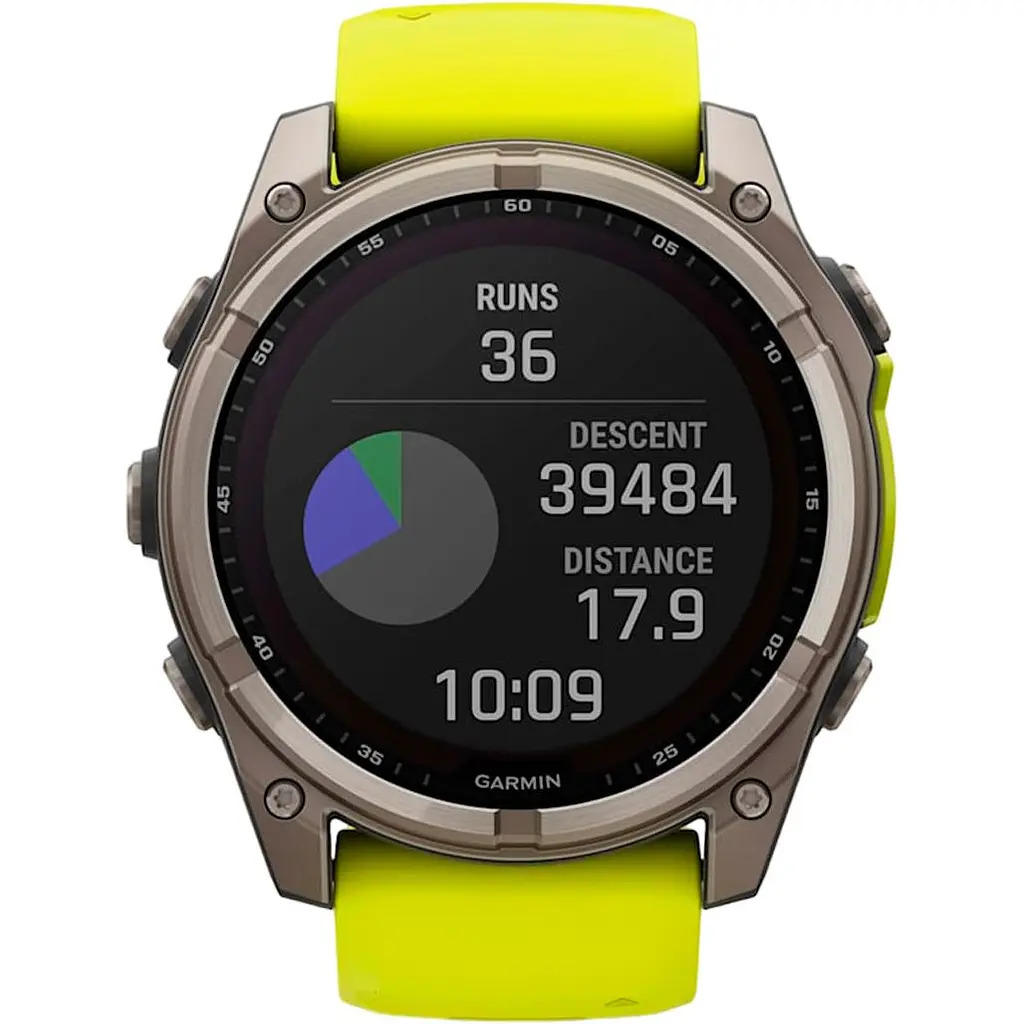 Смарт-годинник Garmin Fenix 8 Solar Sapphire 51mm Titanium with Amp Yellow/Graphite Silicone Band (010-02907-20) [116854] - фото 11