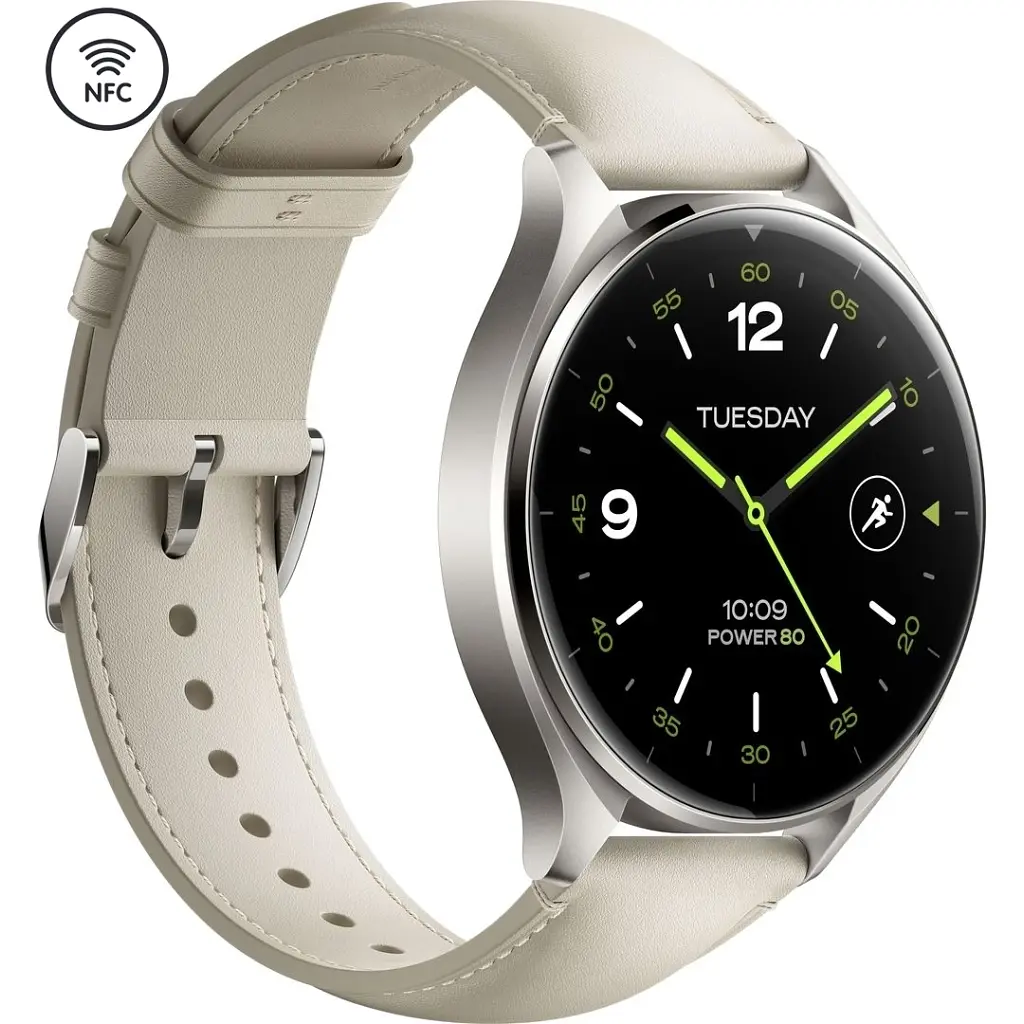 Смарт-годинник Xiaomi Watch 2 Titan BHR9306GL Gray Case White Leather Strap (1093970) - фото 4