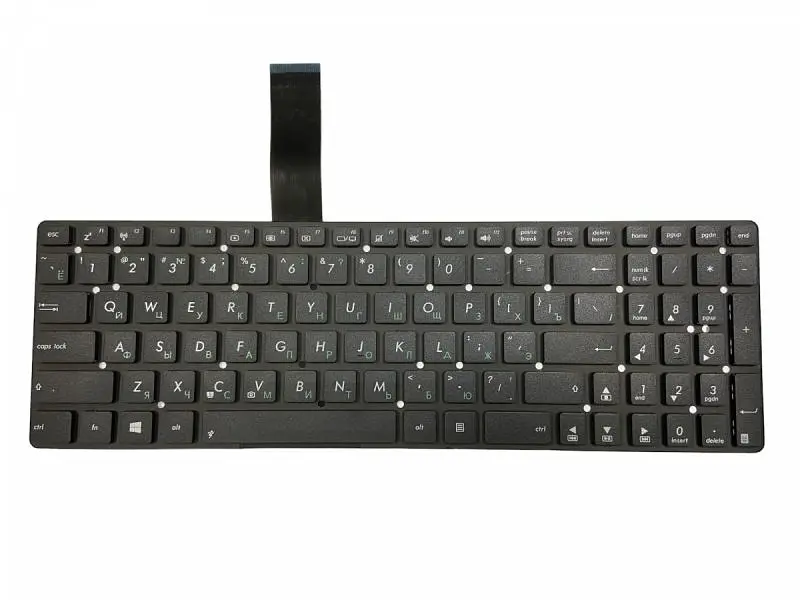 Клавіатура для ноутбука Asus (K55, X501) Black, (No Frame) - фото 2