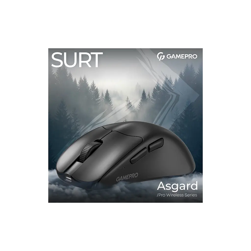 Мишка GamePro Asgard Surt Wireless/Bluetooth/USB Black (GM017B) - фото 5