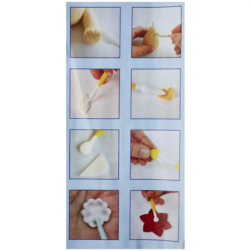 Палички для моделювання мастики та прикрашання тортів, кексів 7 штук, Kitchette 83936 - фото 2