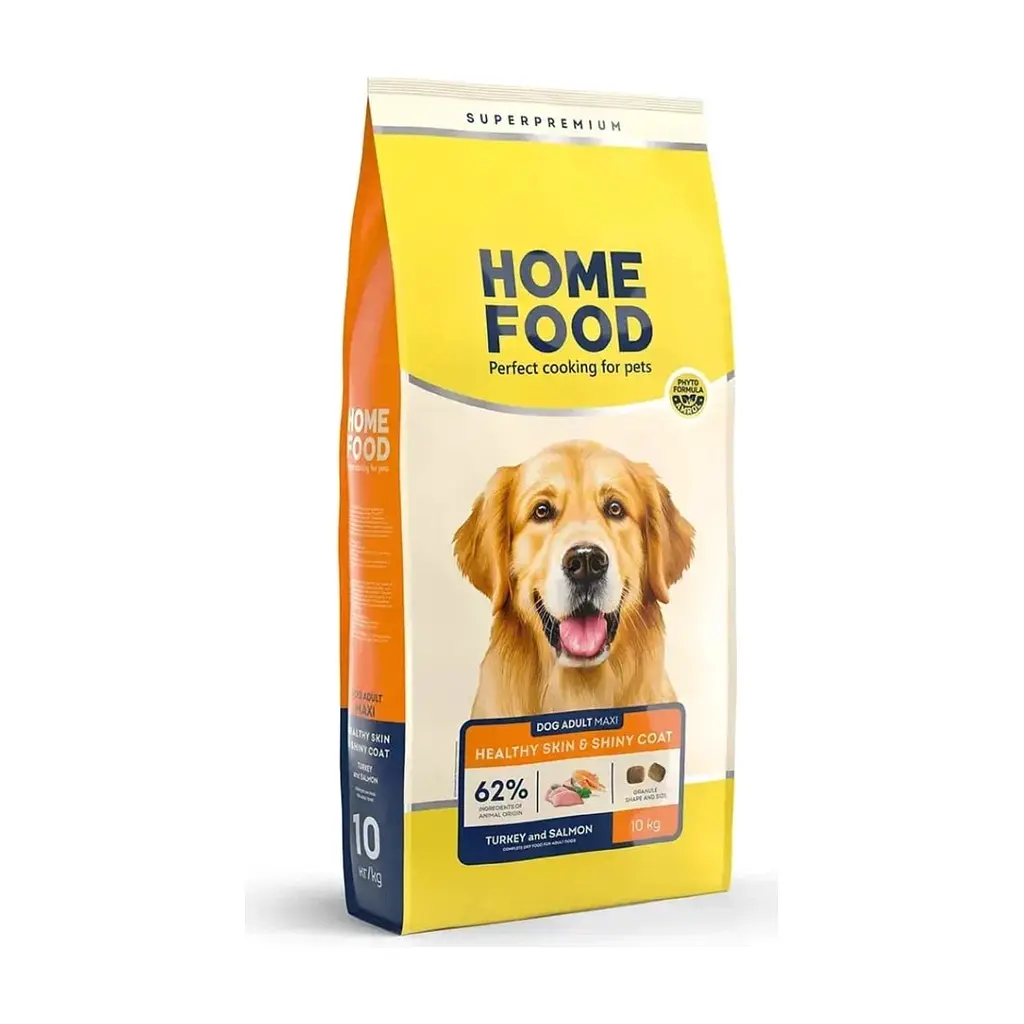 Сухий корм для собак Home Food ADULT MAXI з індичкою та лососем 10 кг (4820235020408)