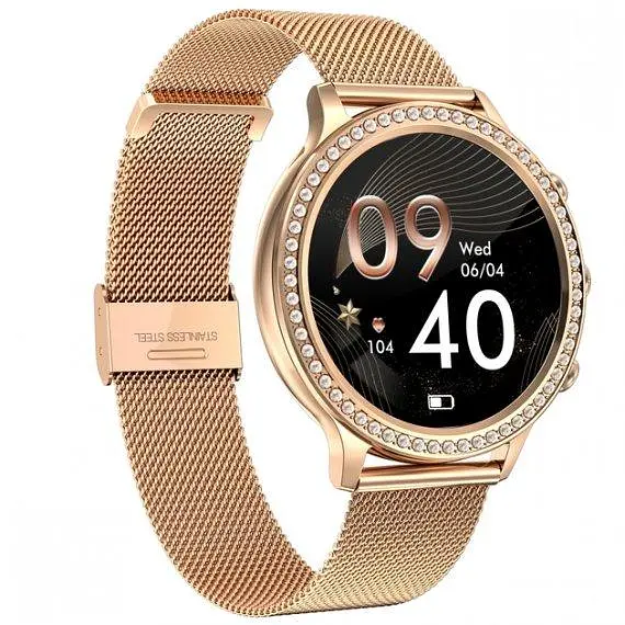 Умные женские наручные смарт часы Smart IQ Girl (Gold) - фото 2