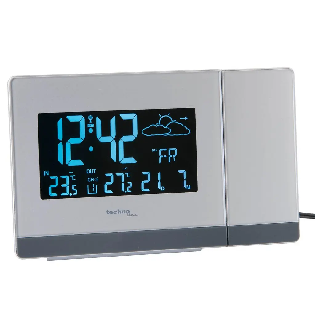 Проекционные часы цифровой Technoline WT549 White - фото 5