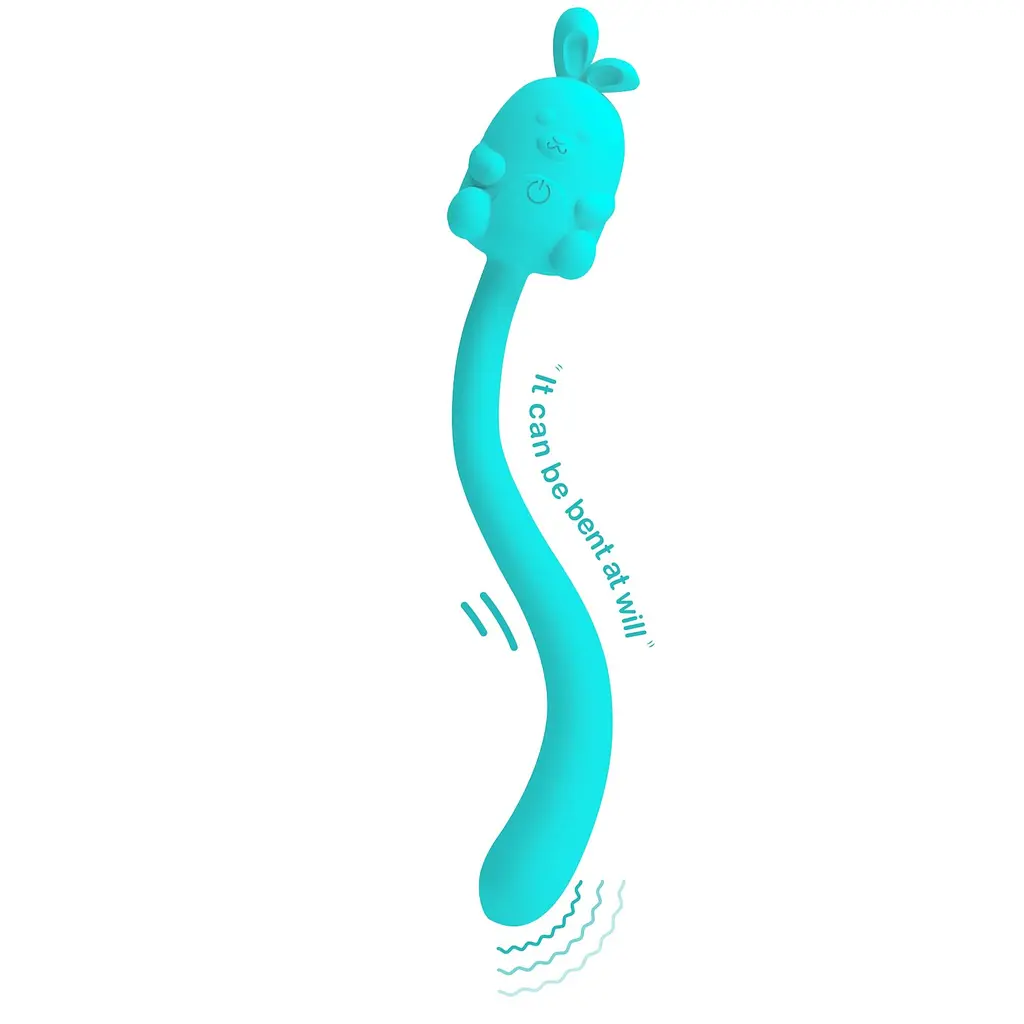 Вібратор Pretty Love Cute Bunny Turquoise, 7 vibration functions - фото 5