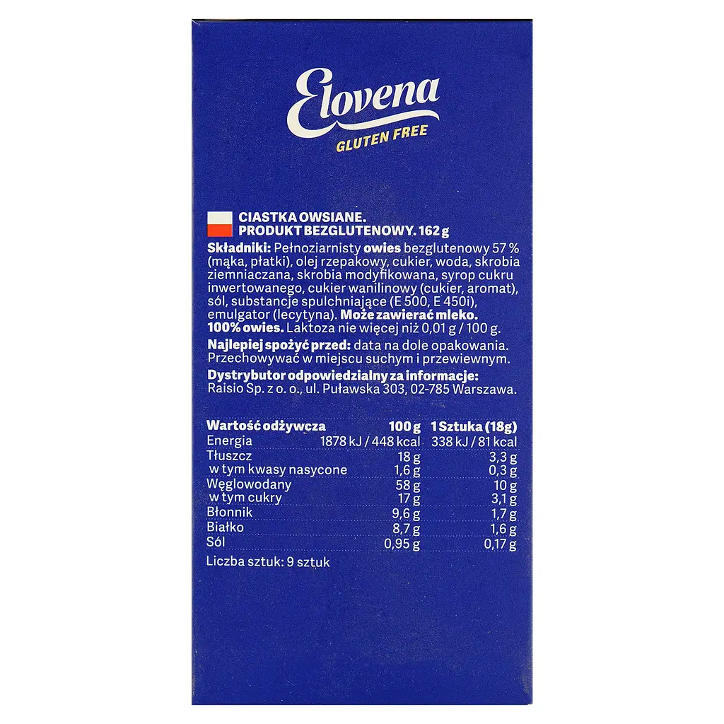Галети Elovena вівсяні без глютену 162 г - фото 5