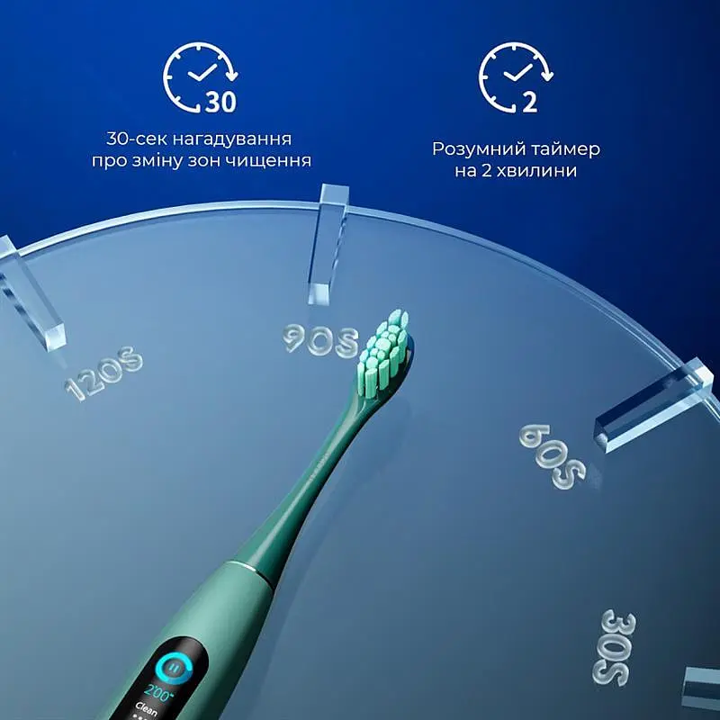 Електрична зубна щітка Oclean X Pro Green Smart Sonic Toothbrush - фото 4
