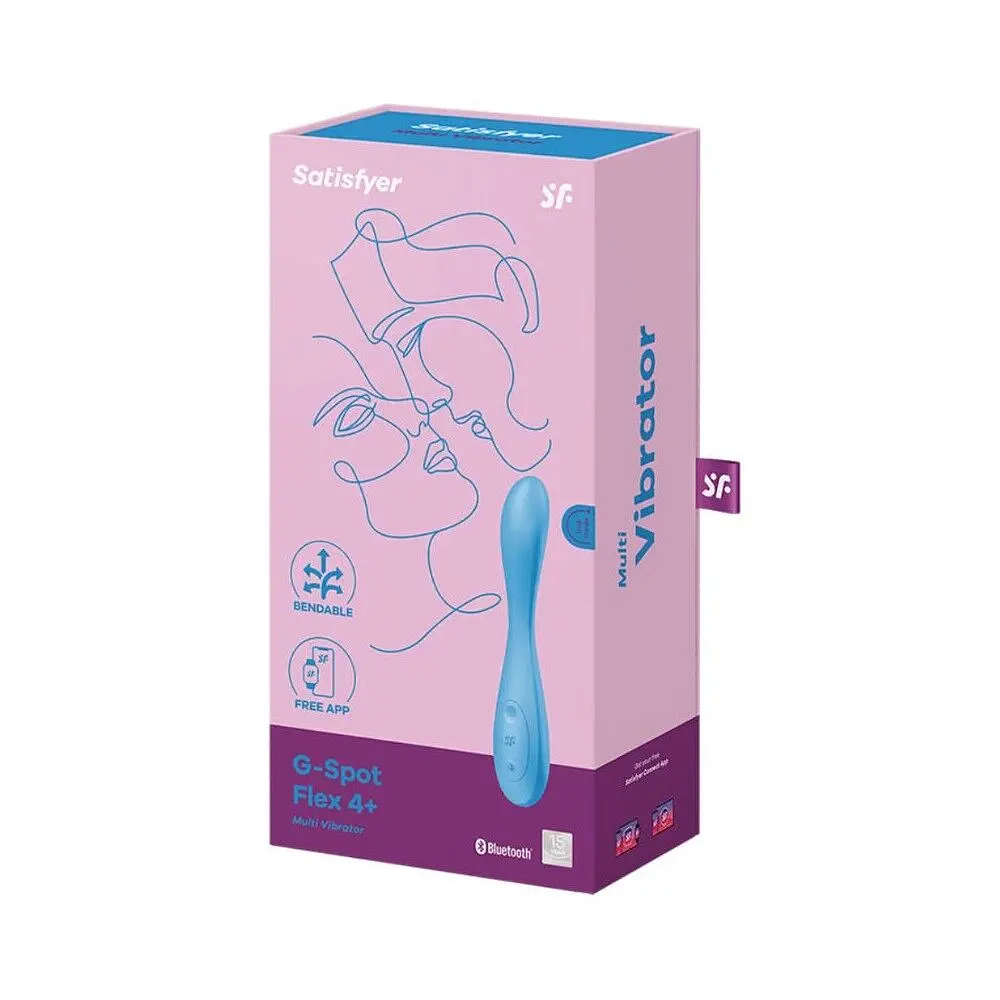 Вибратор Satisfyer G-Spot Flex 4+ Connect App 19.5 см голубой - фото 5