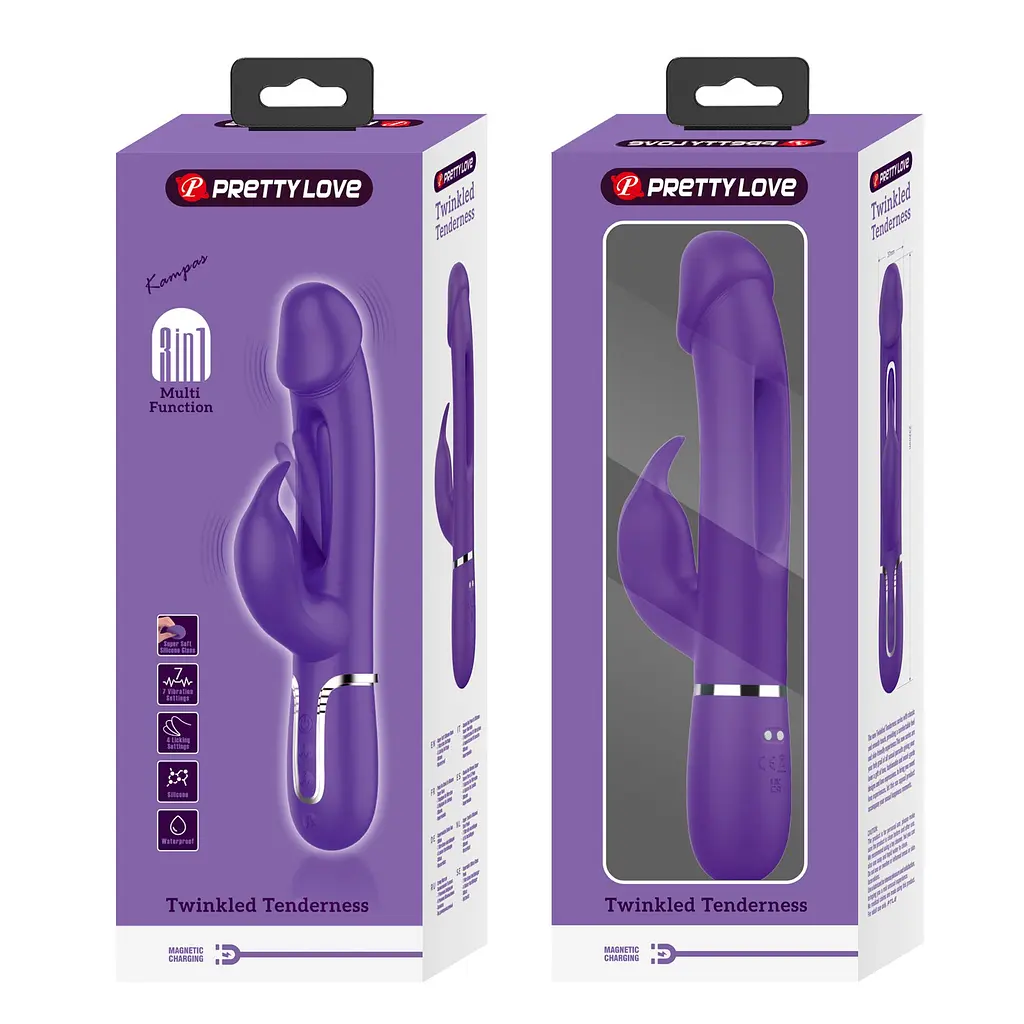 Вібратор PRETTY LOVE Kampas dark Purple PRETTY LOVE BW-500025-2 101623 - фото 11