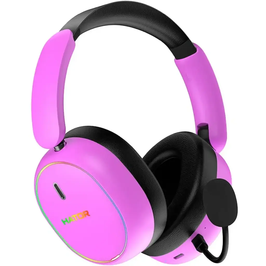Навушники Hator Phoenix 2 Hi-Res SyncHUB wireless Cyber violet (ESH42) - фото 2