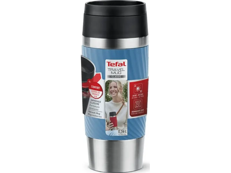 Термокухоль Tefal Travel Mug Classic Twist 0.36 л блакитний (N2024510) - фото 3