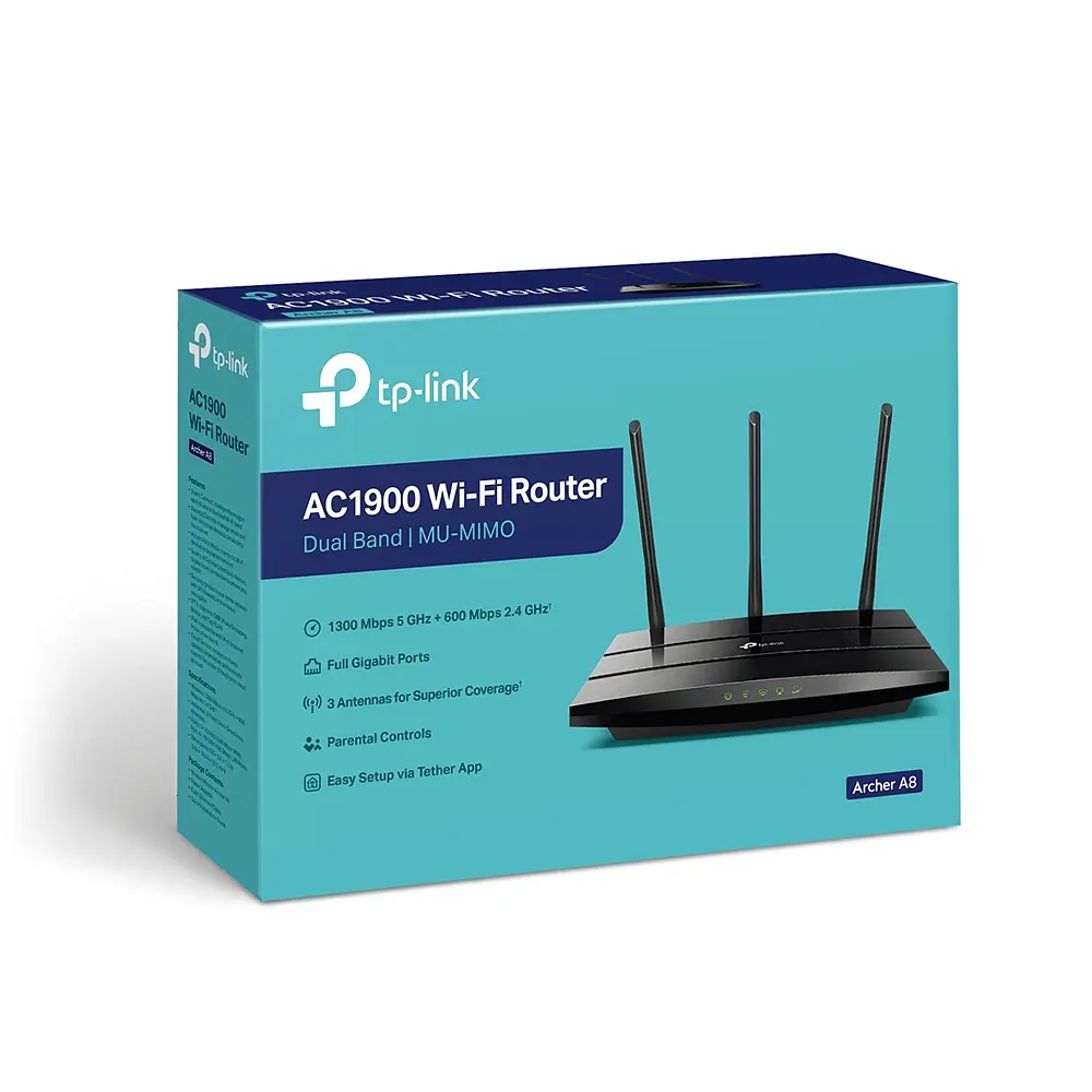 Маршрутизатор ARCHER A8 AC1900, 4xGE LAN, 1xGE WAN TP-Link teh0017186 - фото 6