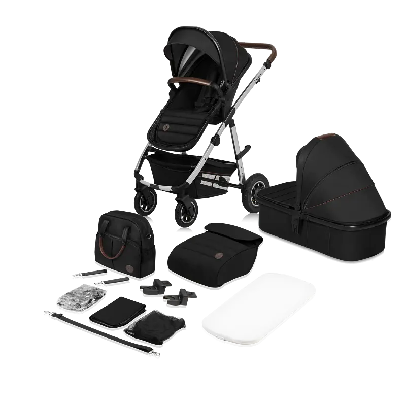 Універсальна коляска Lionelo Amber 2в1 Black Silver (LO-AMBER BLACK SILVER (2in1)) - фото 12