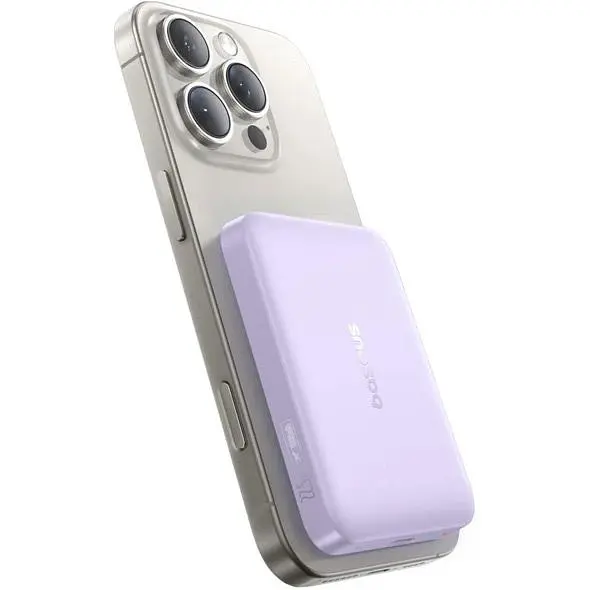Зовнішній акумулятор Baseus EnerFill Ultra Mini 10000mAh 22.5W Purple (P1008210E513-00) [152262] - фото 2