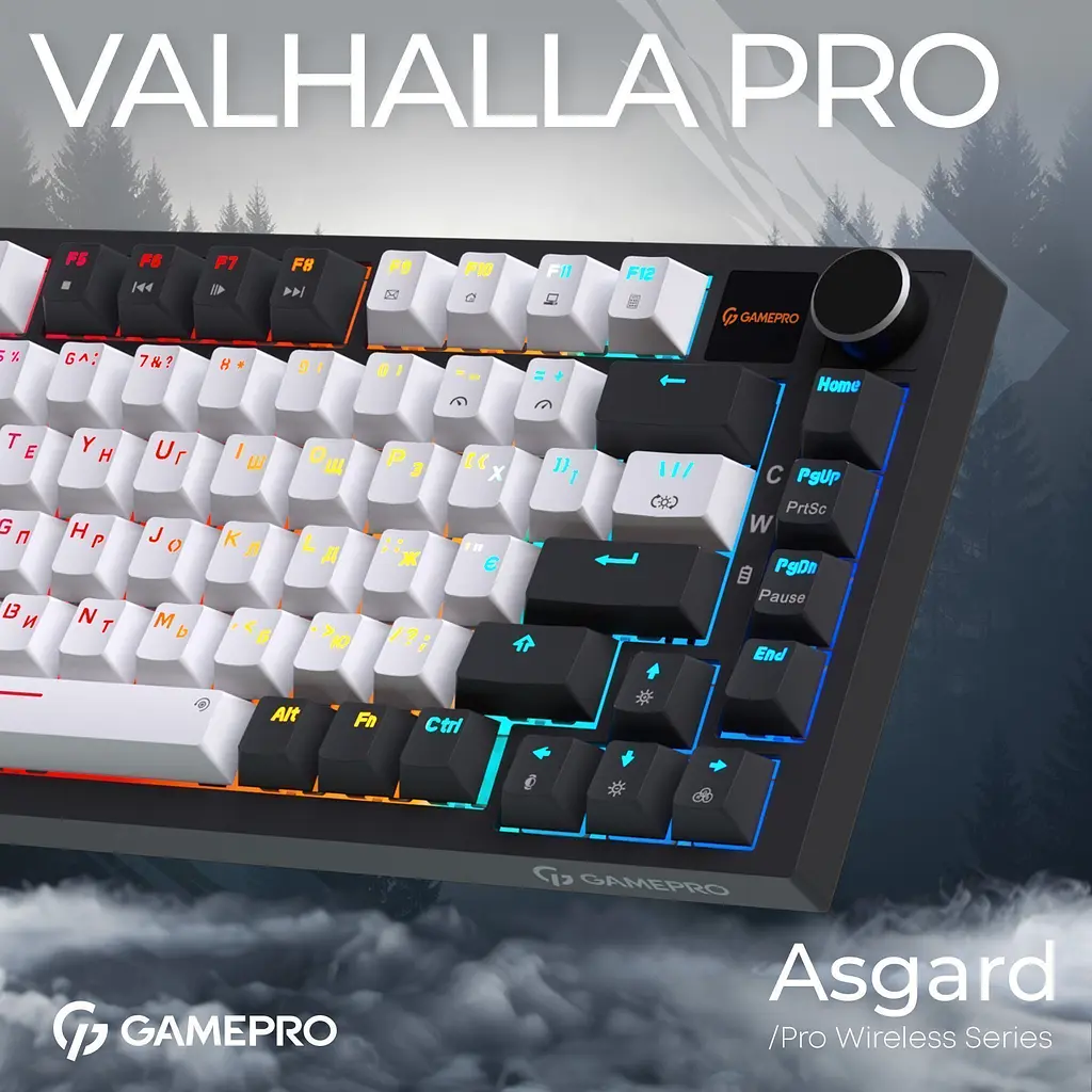 Клавіатура GamePro Asgard Valhalla Pro MK160W-D-Pro White [152673] - фото 2