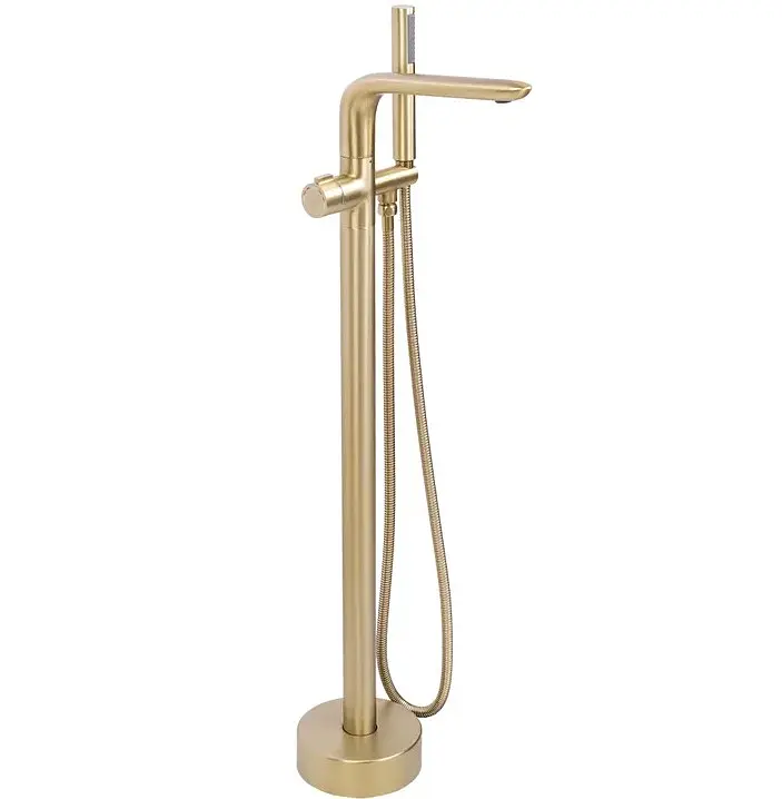Змішувач для ванни Rea Clark brushed gold підлоговий REA-B5303, Золотий