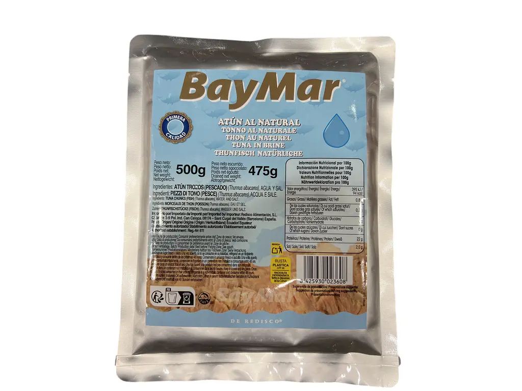 Тунець BayMar у власному соку 500 г (8425930023608)
