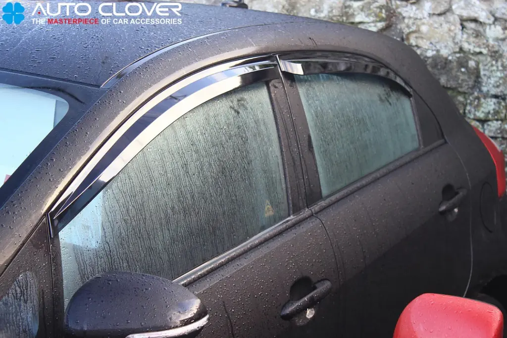 Дефлектори вікон ветровики для Kia Rio 2010-2017 Europe 4 шт (Auto Clover) - фото 5