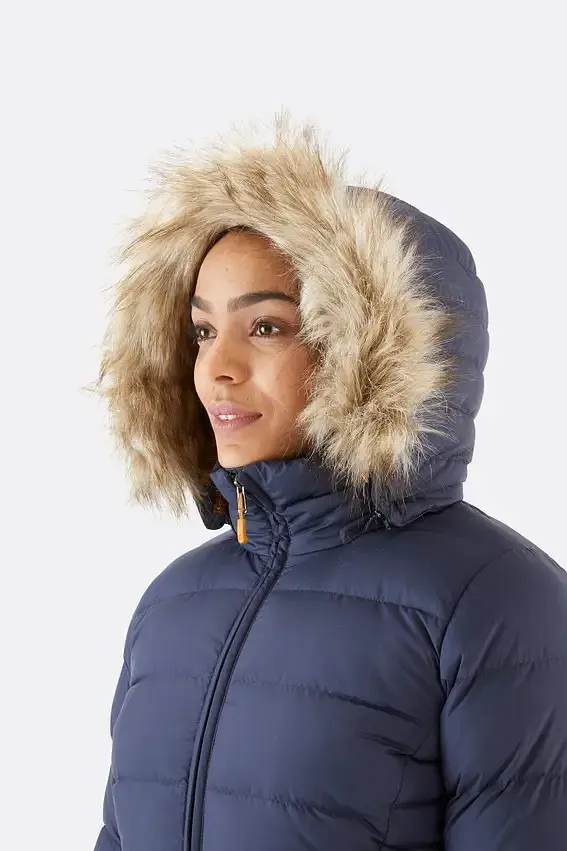 Пуховик жіночий Rab Deep Cover Parka QDB-33 12 Темно-синій - фото 5