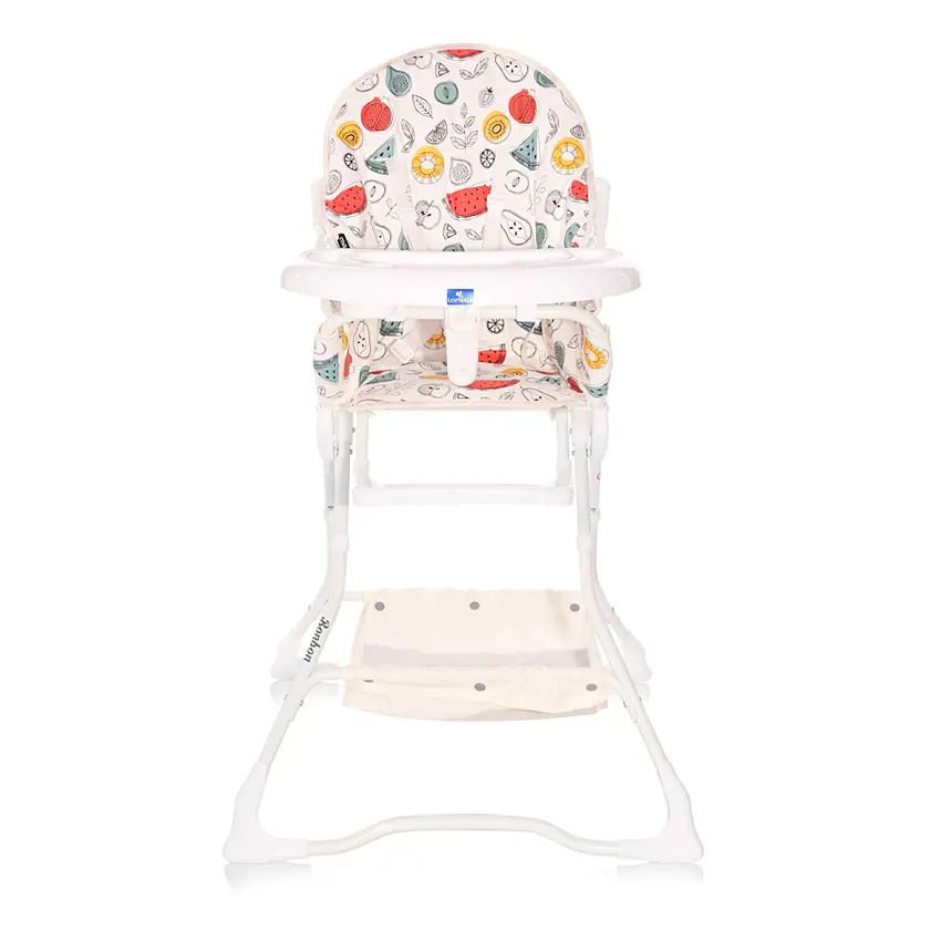 Удобный стульчик для кормления малыша BonBon White Fruits с подножкой Lorelli Белый - фото 2