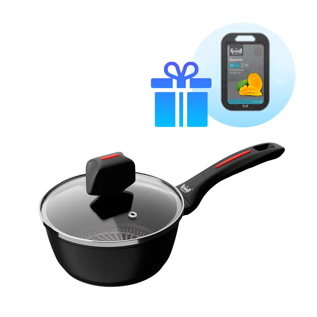 Ківш Krauff Smart Fry 1 л + Дошка кухонна - фото 10