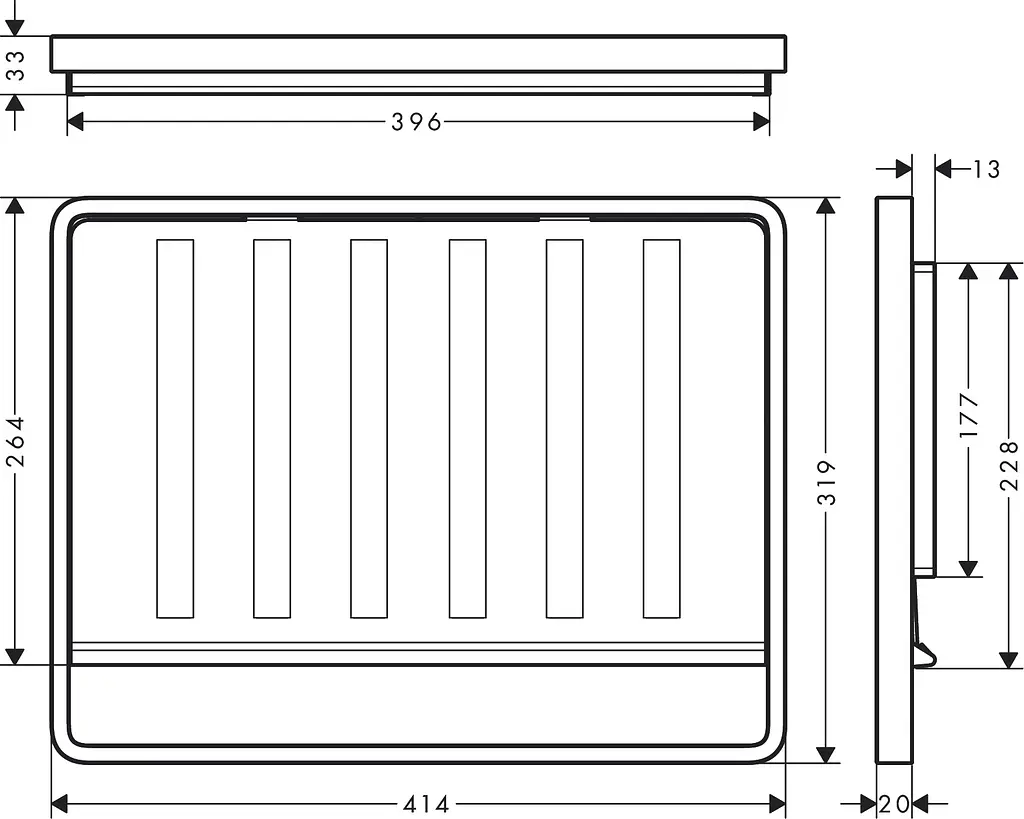 Сушка кухонна Hansgrohe F17 мобільна Stainless Steel 40962800 - фото 2