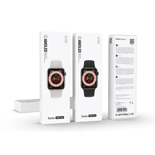Смарт-годинник Hoco DY12 AMOLED Smart sports watch(call version) чорний - фото 4