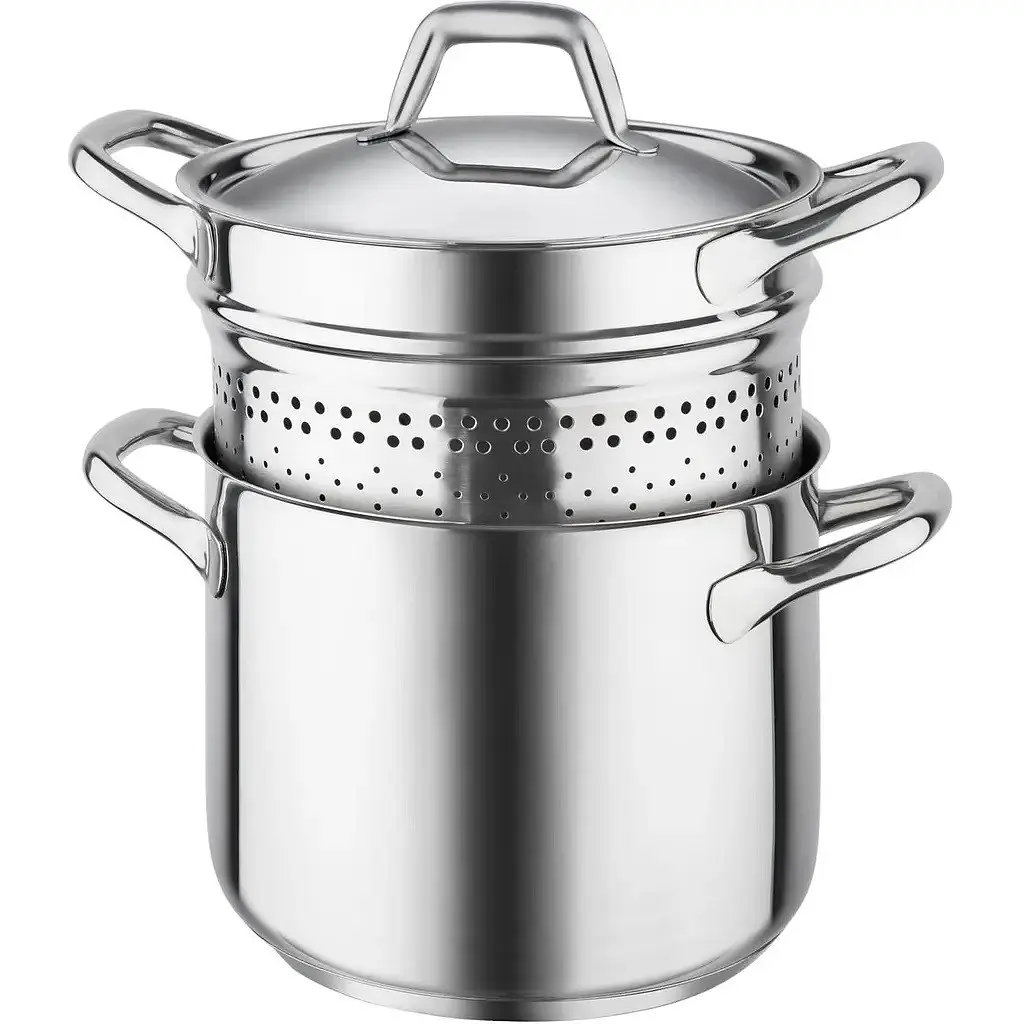 Каструля з друшляком для макаронів Barazzoni Chef Line 22 см 6л