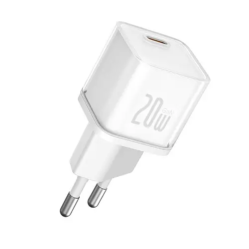 Сітчасте зарядне пристрій Baseus GaN5S Fast Charger 1C 20W EU білий P10162503213-00 - фото 3