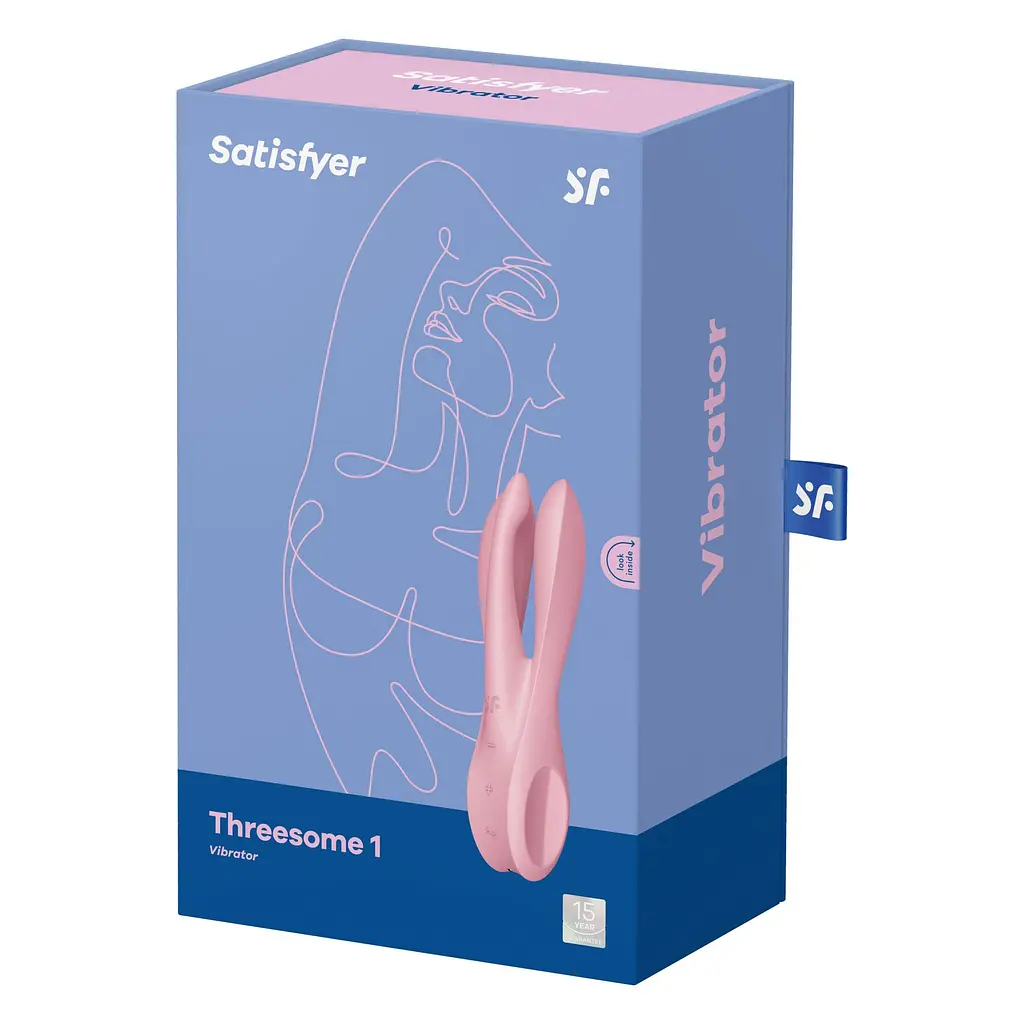 Кліторальний вібратор Satisfyer Threesome 1 Pink з трьома гнучкими пальчиками - фото 7